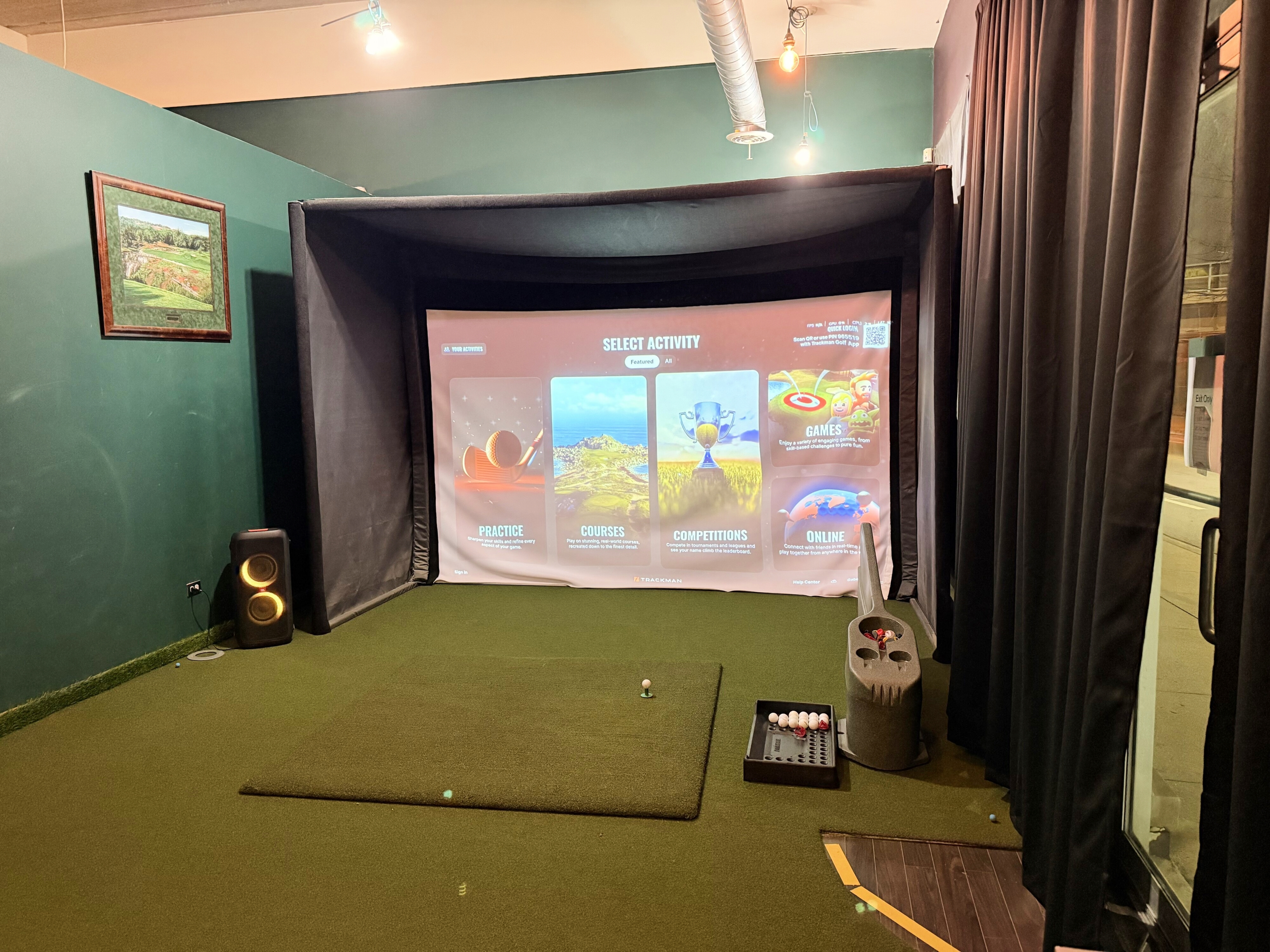 Bay 3 - Turf Room with premiere hitting surface